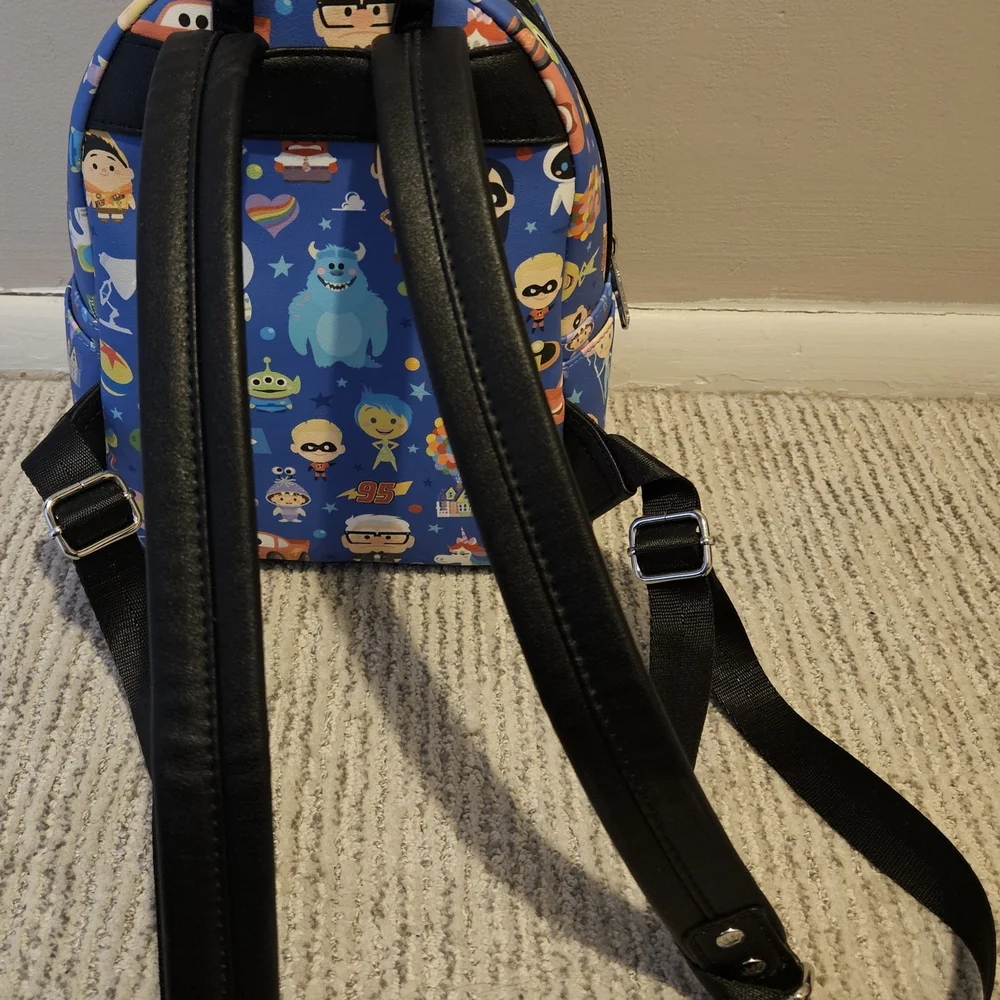LoungeFly Disney Character Backpack - Blue and Black